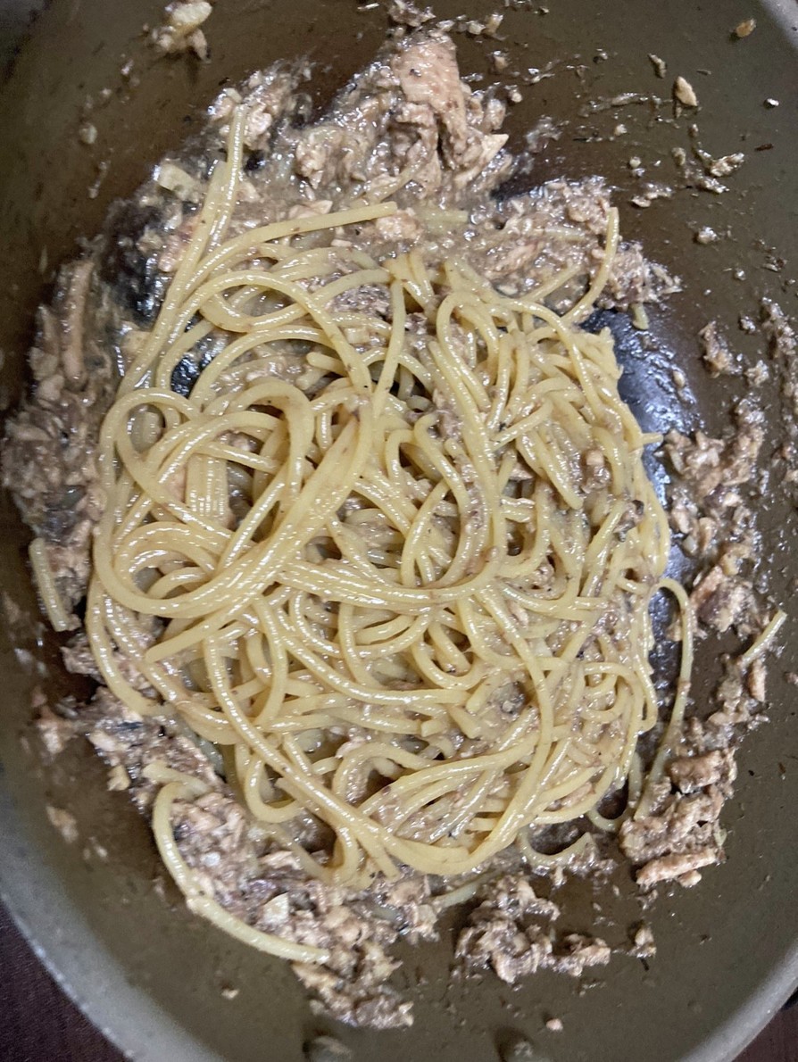 鰯の水煮缶スパゲティの画像