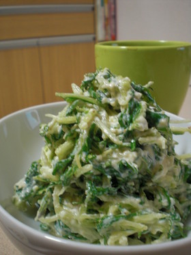 水菜と豆腐の白和え ☆わさび味☆