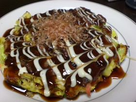 関西風お好み焼き