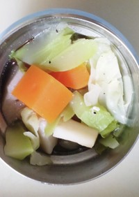 根菜と野菜の芯のほっこりスープ