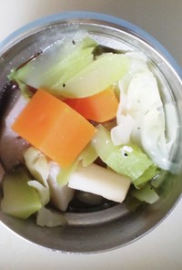 根菜と野菜の芯のほっこりスープ
