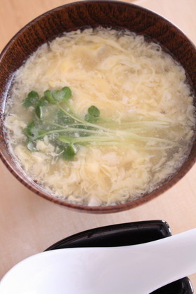 くずし豆腐の卵スープ