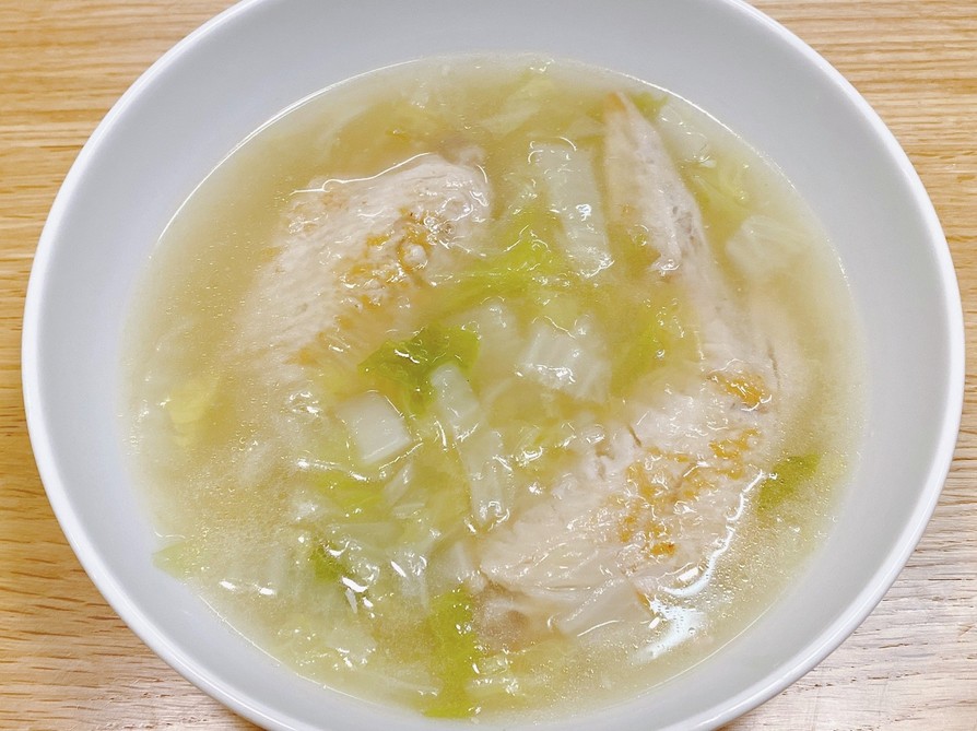 白菜と手羽先のとろみスープの画像