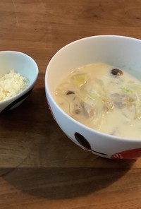 白菜のジンジャークリームスープ