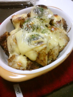 里芋のおかか☆チーズ焼き