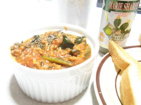 ほうれん草とトマトの簡単カレー