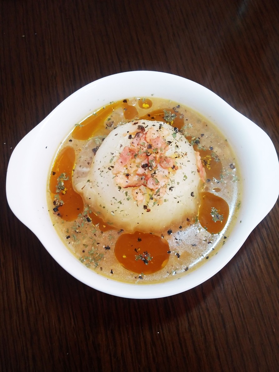 簡単☆まるごと新たまねぎの香り水スープの画像