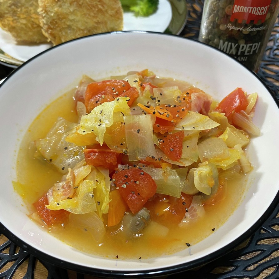 ミネストローネ風★野菜スープ　優しい味の画像