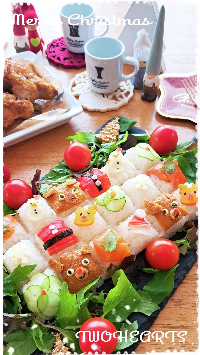 クリスマス　キューブ寿司のX'masの画像
