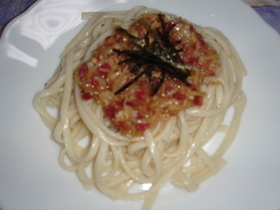 サッパリ梅なめ茸うどん♪