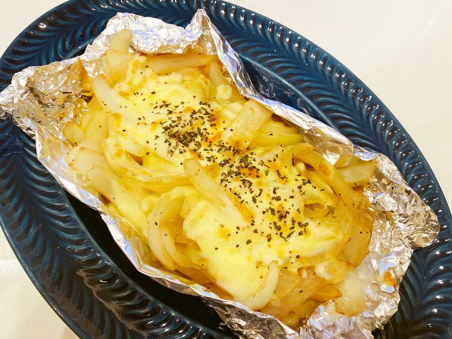 玉ねぎの味噌マヨチーズホイル焼きの画像