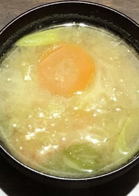 白菜トロトロ【カニ出汁の味噌汁】