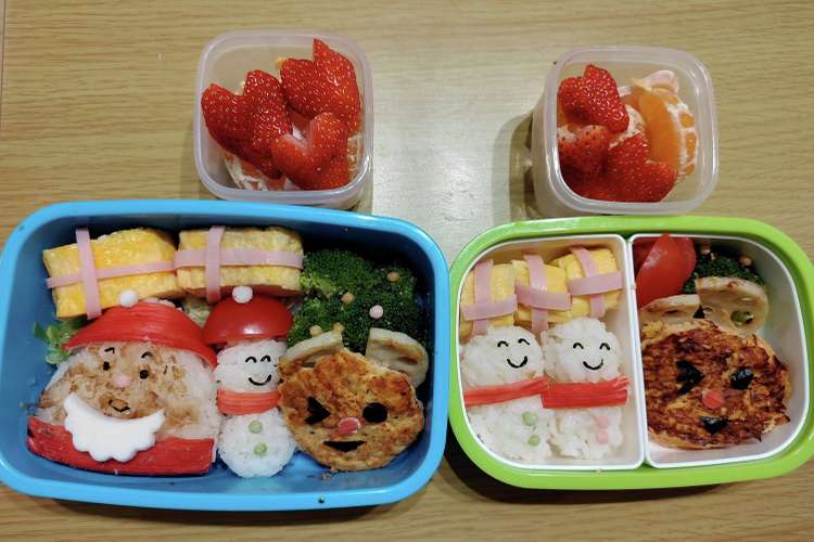 3歳8ヶ月と1歳8ヶ月クリスマスお弁当 レシピ 作り方 By 管理栄養士まみー クックパッド 簡単おいしいみんなのレシピが378万品