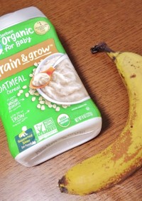 《離乳食初期》超簡単！バナナオートミール