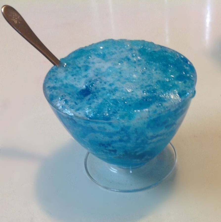 かき氷シロップで作るクラッシュゼリーの画像