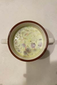 捨てがち食材で体と地球を守る豆乳風スープ