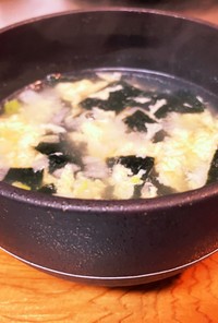 焼き海苔と卵のスープ