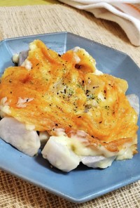 里芋のカリカリチーズ焼き！