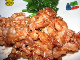 お弁当のおかずに、豚肉のケチャップ焼き☆