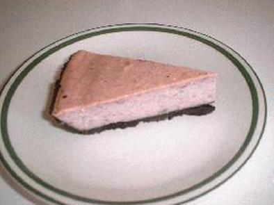 紫いものチーズケーキの写真