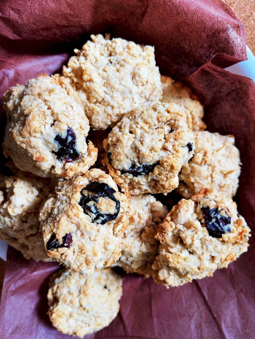 簡単に作る米粉とオートミールのクッキーの画像
