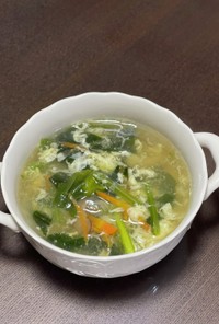卵と野菜の中華スープ♪