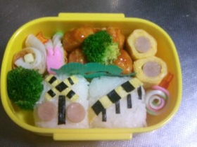 キャラ弁 ふみきりカンカン弁当
