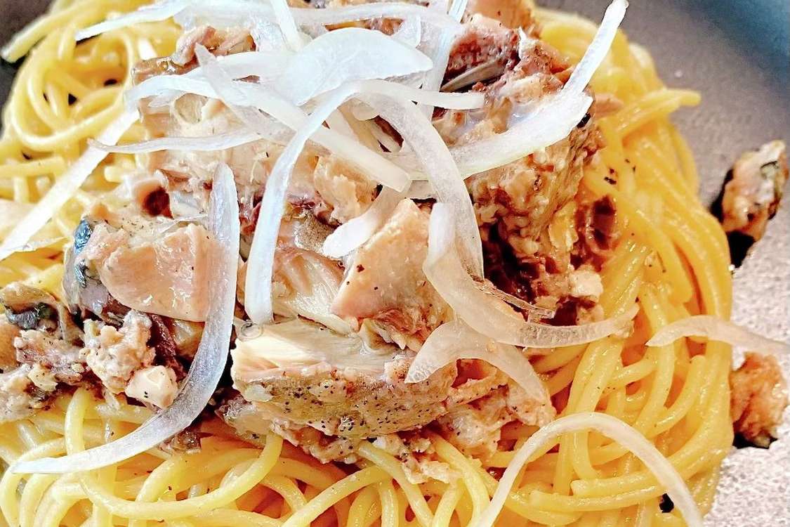 さば缶と晒し玉ねぎの和風パスタ レシピ 作り方 By 課長の土日 クックパッド 簡単おいしいみんなのレシピが379万品