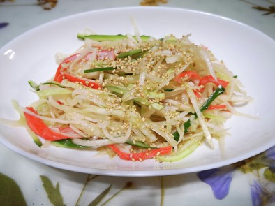 大根とカニカマの中華サラダの写真