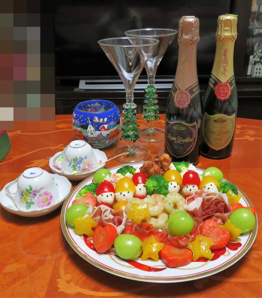 カプレーゼのクリスマスリース レシピ