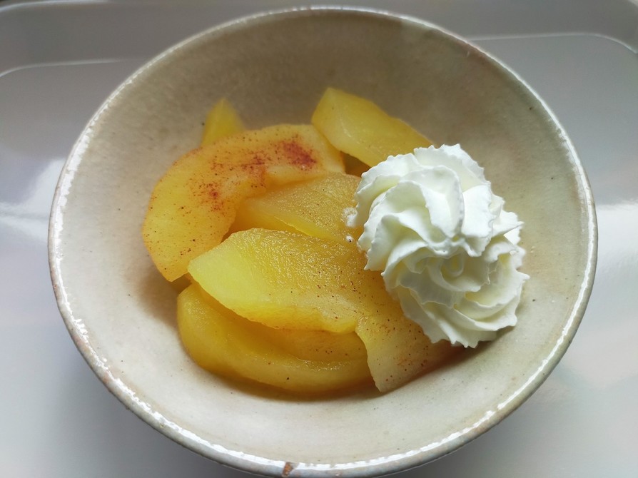 簡単！レンチン！りんごのシナモン煮の画像