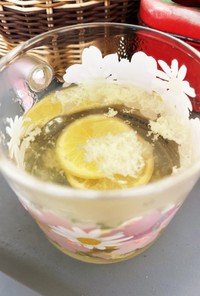生姜入り蜂蜜檸檬白湯