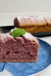 カルディの紫芋ＨＭを使ったバウンドケーキ