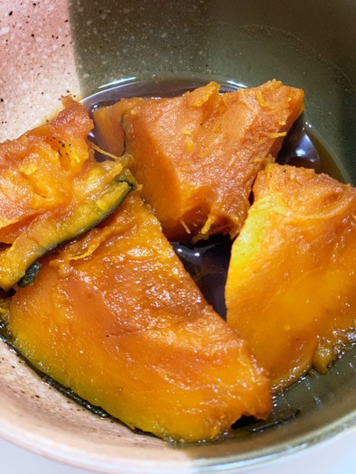 小鍋で簡単！冷凍かぼちゃの煮物の写真