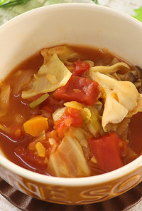［糖質制限］トマト缶でデトックススープ