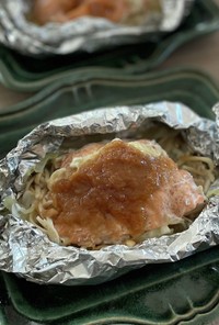 簡単 放置 鮭の味噌バターホイル焼き
