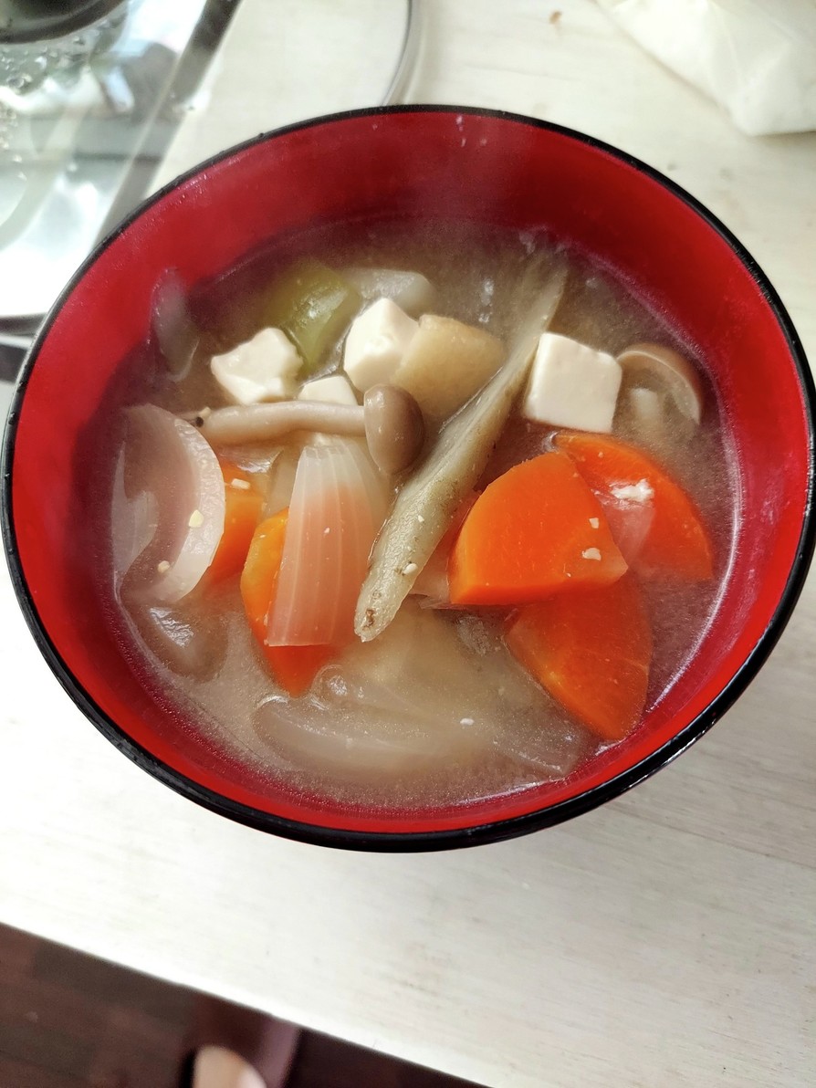 国産牛と味噌汁のレシピ