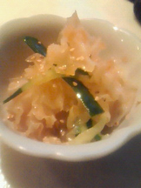 白木くらげの中華サラダ