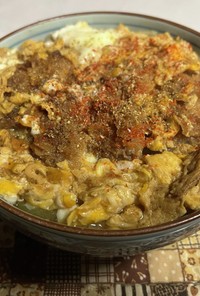 かつ丼…のように見せかけてかつとじそば