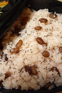 北海道~お祝いの甘納豆赤飯！