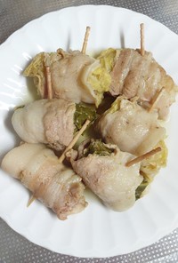 豚バラ白菜小松菜巻き