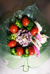 レシピ1紫白菜とツナのサラダ