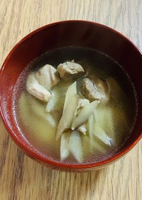 鶏とごぼうのお雑煮〜コンソメ風味〜