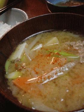 ラーメンスープでコク♪「ウチの豚汁です。」