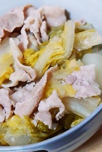 豚バラ白菜鍋