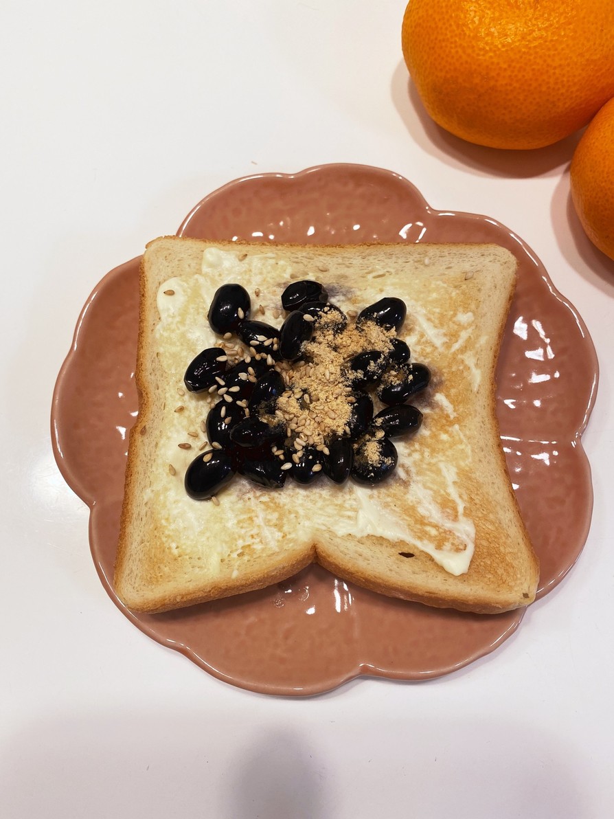 黒豆クリチトーストの画像