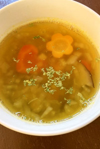 顆粒野菜だし　べジブロスで作る野菜スープ