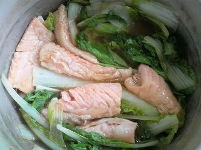 鮭と白菜のさっぱり煮の写真