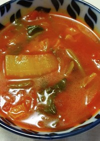 簡単！野菜を煮込んだトマトスープ