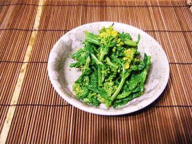 菜の花のまったりマヨからし醤油和え